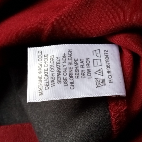 Roaman's rich burgundy faux leather leggings - Picture 6 of 10